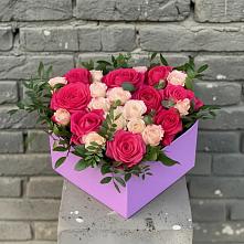 Цветочная композиция из Розы в коробке в Дигоре