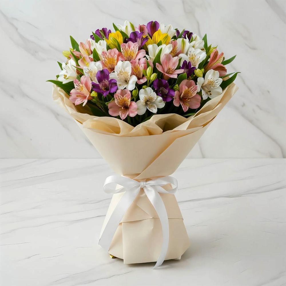 Букет цветов из: Альстромерии в Дигоре