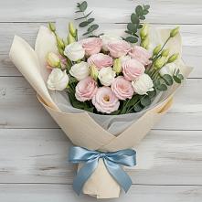 Букет цветов из:  Лизиантусы в Дигоре