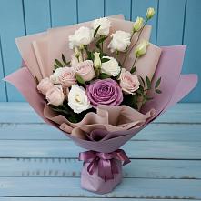 Букет цветов из:  Розы и Лизиантусы #REPLACE_PRED# Дигоре