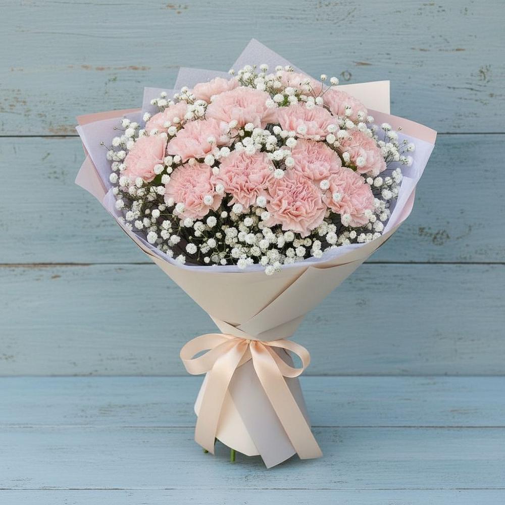 Букет цветов из: Гвоздики в Дигоре