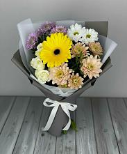 Букет цветов из:  Розы, Герберы и Хризантемы #REPLACE_PRED# Дигоре
