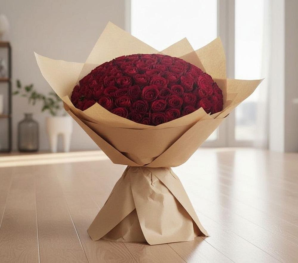 Букет 101 Красная роза в Дигоре