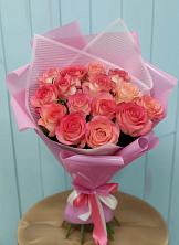 Букет 15 Розовых роз Равель в Дигоре